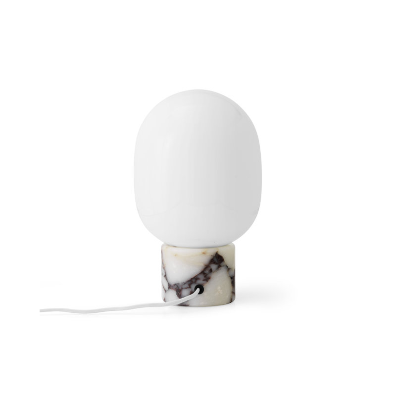 JWDA LED Table Lamp, Calacatta Viola Marble, 12.6" H x 7.5" W