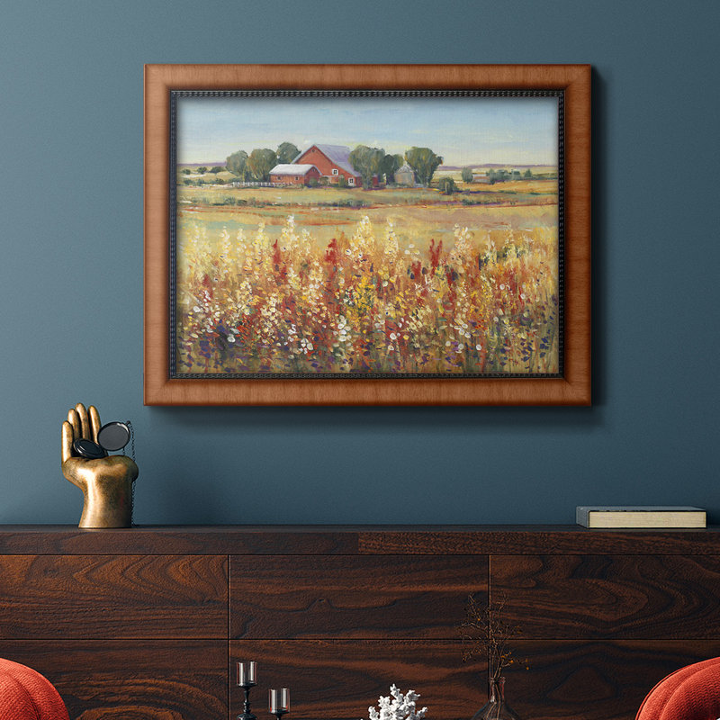 Country View I, toile encadrée de qualité supérieure - prête à être accrochée, H 16 po x l 20 po x P 1 po