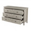 Commode en bois de style rétro avec 6 tiroirs, armoire de rangement pour chambre à coucher-728272582