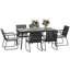 6 - Person Patio Dining Set with Rectangular Table , Cushions Included-1125776846