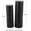 Black Wood Handmade Pedestal Side End Pedestal Table, Set of 2 40", 34"H-102428056
