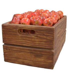 Statue pleine de pommes rouges Balee
