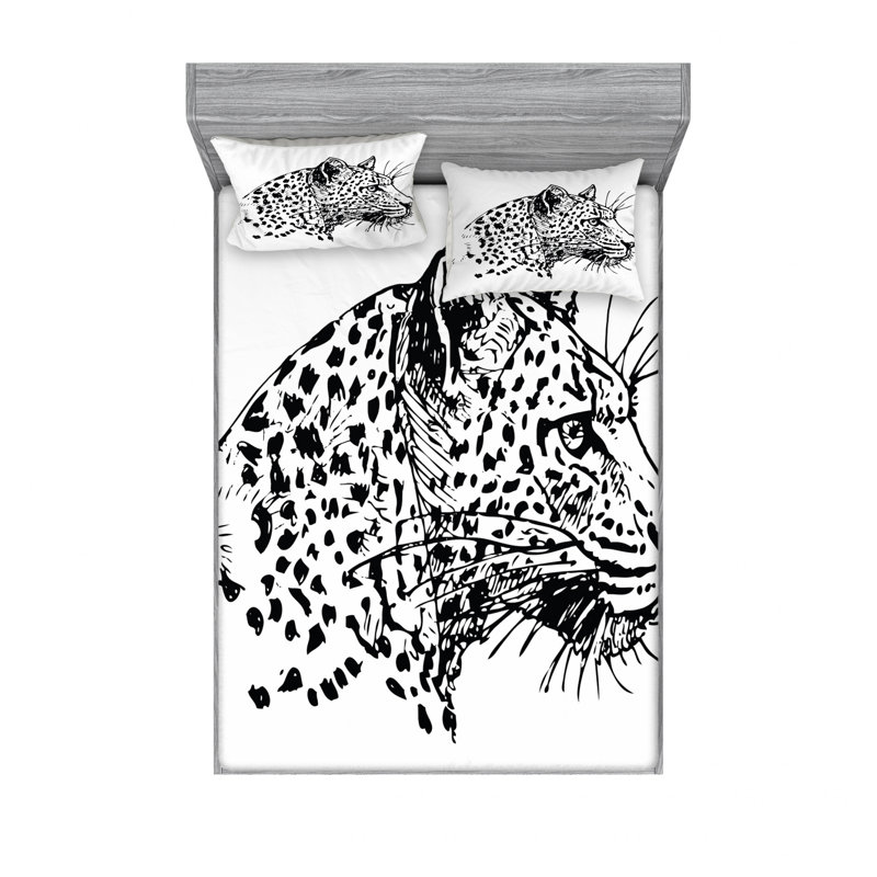 Microfiber Sheet Set, Full/Double Sheet Set with Fitted Sheet
