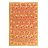 Handwoven Vintage Needlepoint Flat Weave Rug 6'7'' X 9'4''