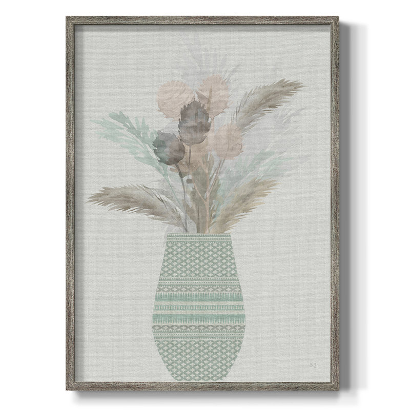 «Cattail Arrangement II», reproduction encadrée - bois massif 49096, H 30 po x l 24 po