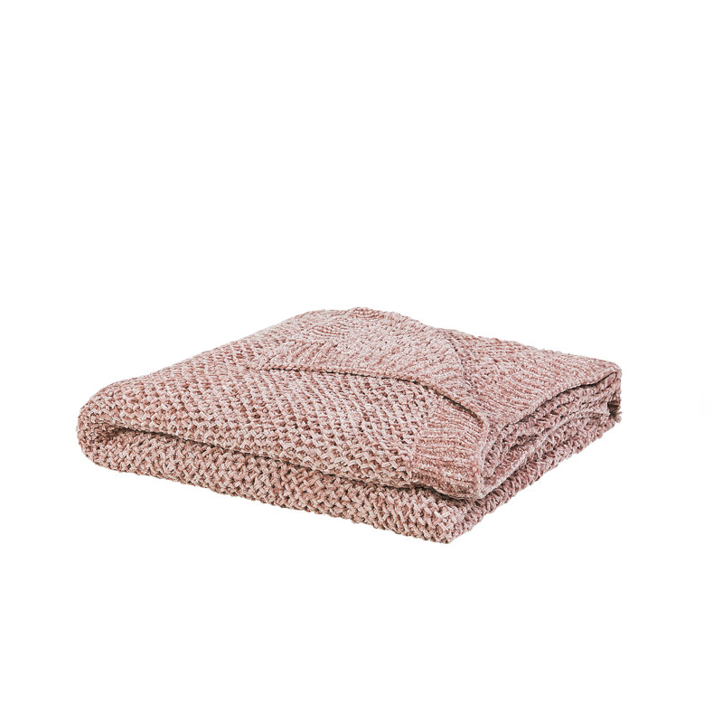 Heeney Plain Weave / Muslin Throw Blanket, Pink