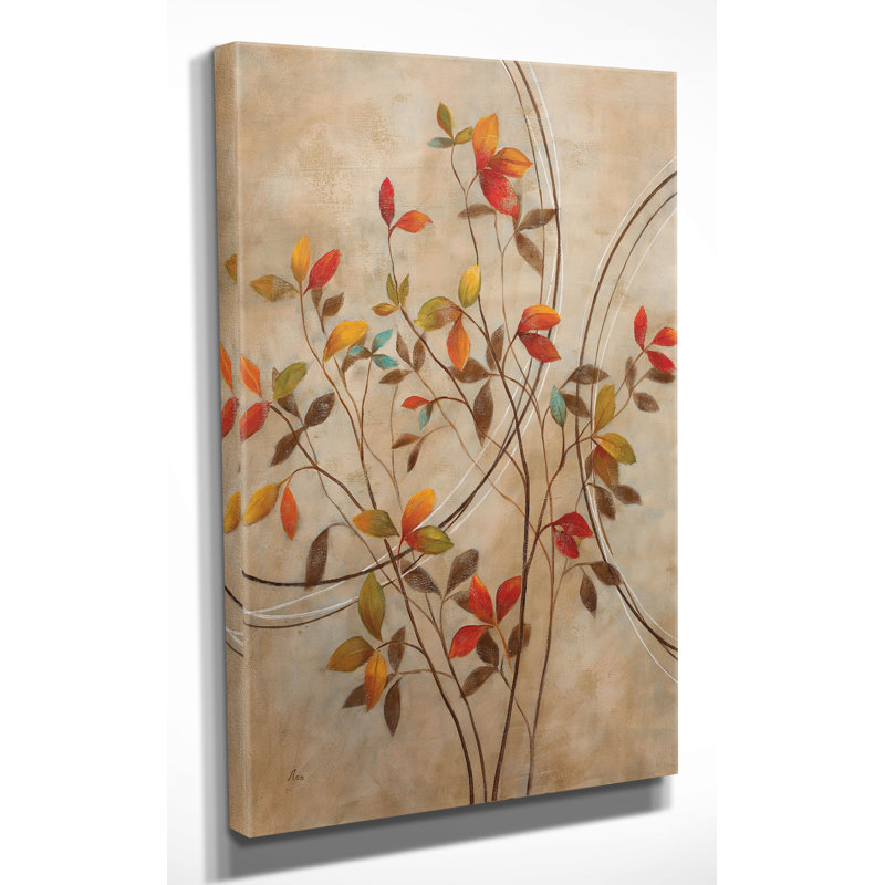 « automne », reproduction d’art sur toile tendue "par nan, H 30 po x l 40 po x P 1,5 po