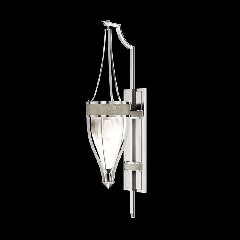 Mirage 1 - Light Armed Sconce, Standard Silver Leaf/Nickel, Coco