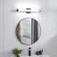 Lumière de meuble-lavabo noir - lumières de meuble-lavabo modernes de 25 po pour salle de bain - lumières de salle de bain 14W à DEL sur miroir blanc froid 6000k-1547190063-1547190062