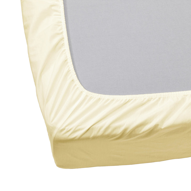 Violet Linen Luxe Luxury Cotton Sateen, Luxury Ultra Soft 300 Thread Count Sateen Cotton, Extra Soft and Comfortable, Gold, Twin, Luxurious, Fitted sheet