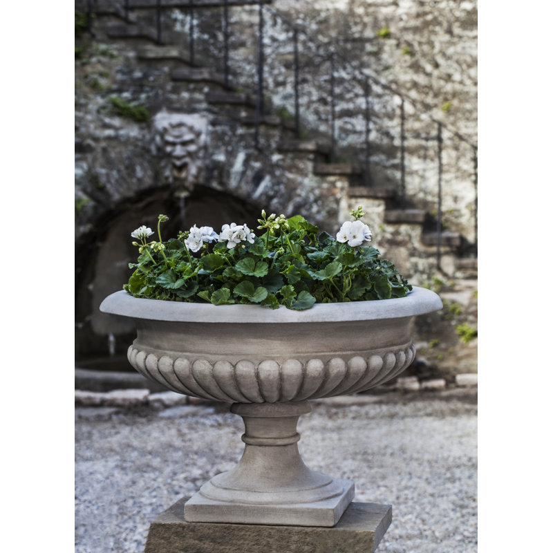 Newport Mansions Handmade Planter, Graystone
