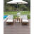 SeeHill Pool Lounge Chair, Aluminum Outdoor Chaise Lounge with Thick Cushion, Outdoor Lounger Pool Furniture with 6-Position Adjustable Backrest, Patio Lounge Chair for Outside, Deck-1740688309