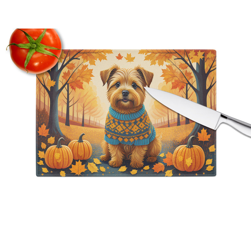 Grande planche à découper Norfolk Terrier