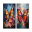 Papillon Pop Art Papilio - ensemble de 3 impressions murales papillon en métal-1927339069