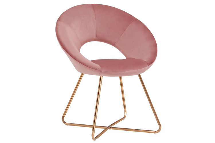 28.35" Wide Velvet Papasan Chair