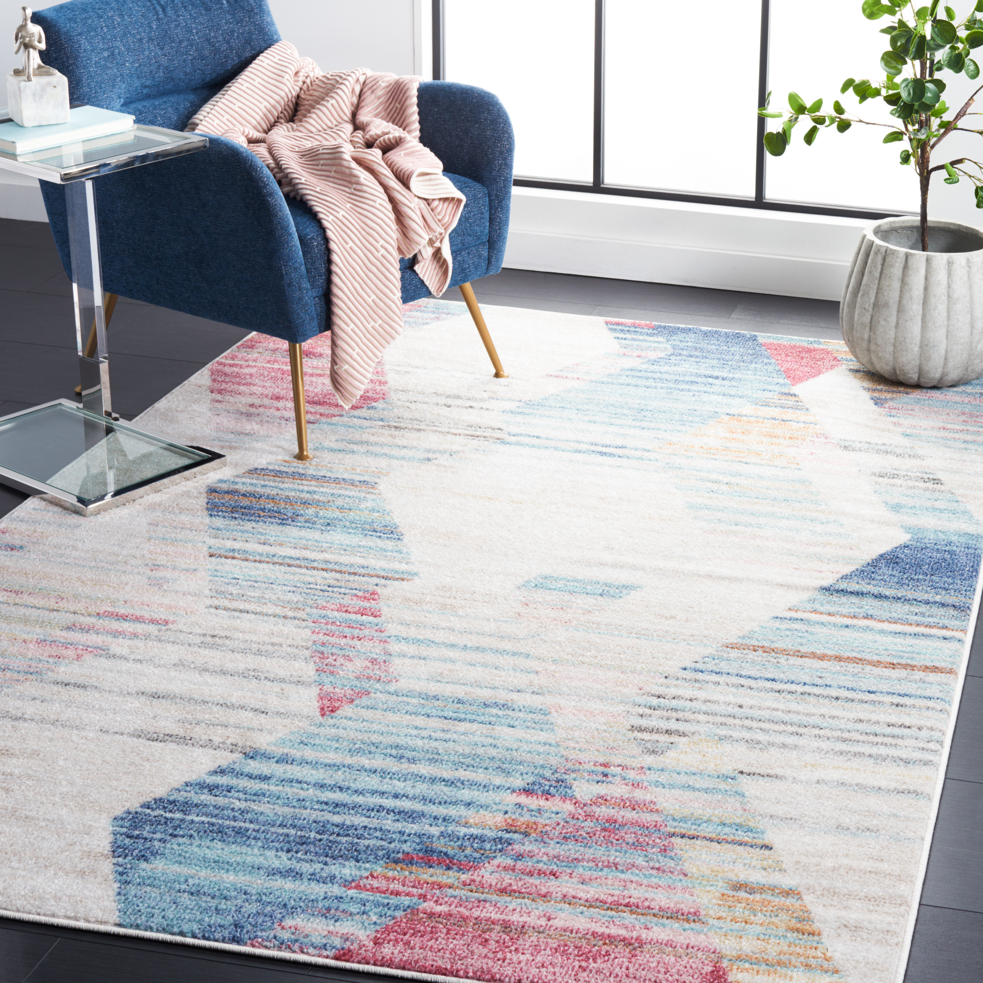 Corrigan Studio® Daigo 500 Performance Abstract Rug | Wayfair