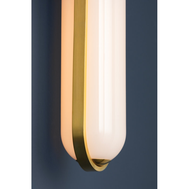 Lorimer 1 Light Wall Sconce, Aged Brass, 15" H x 6.75" W x 6.75" D