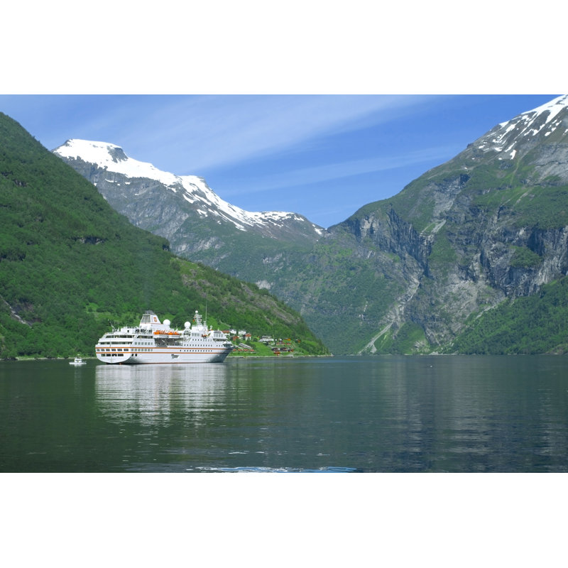 Ship In The Ocean - Wrapped Canvas Print, 30cm H x 46cm W x 3.8cm D