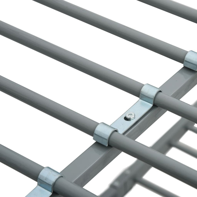 Mentone Metal Bed, Grey