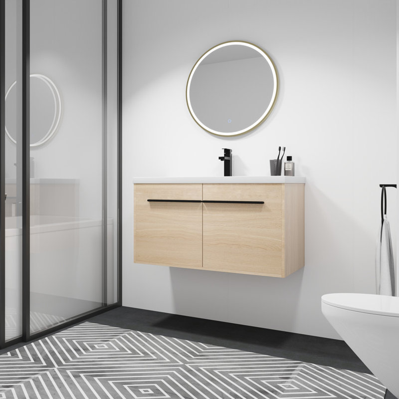 Bathroom Vanity With Sink (Oak)