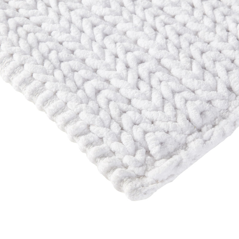 Tapis en chenille de coton ultra absorbant