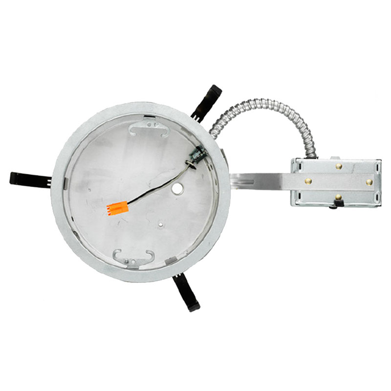 6-Inch Gray LED Remodel Recessed Lighting Housing with Quick Connect
