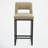 26" Upholstered Counter Barstool With Low Back And Metal Frame Modern Kitchen Island Seating-1386865876