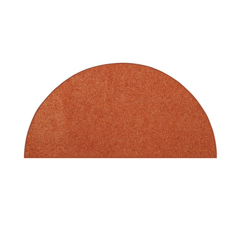 Modern Plush Pet and Kids Friendly Solid Color Orange Area Rugs, Stain & Fade Resistance, Perfect for Living Room, Dining Room, Bedroom, Playroom and Kidsroom, Event, Wedding, Amberlynn Rug