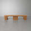 Banc en bois massif extensible Cedarra