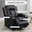 Fauteuil inclinable standard en similicuir de 37 po de largeur-1966349285