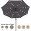 Parasol de marché éclairé Caerphilly-157318111-264100101