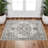 Washable Area Rugs - Large Rugs for Living Room Stain Resistant Carpet Vintage Rugs for Bedroom with Non Slip Backing Home Decor Floor Decoration Mat ( Grey)-239047874