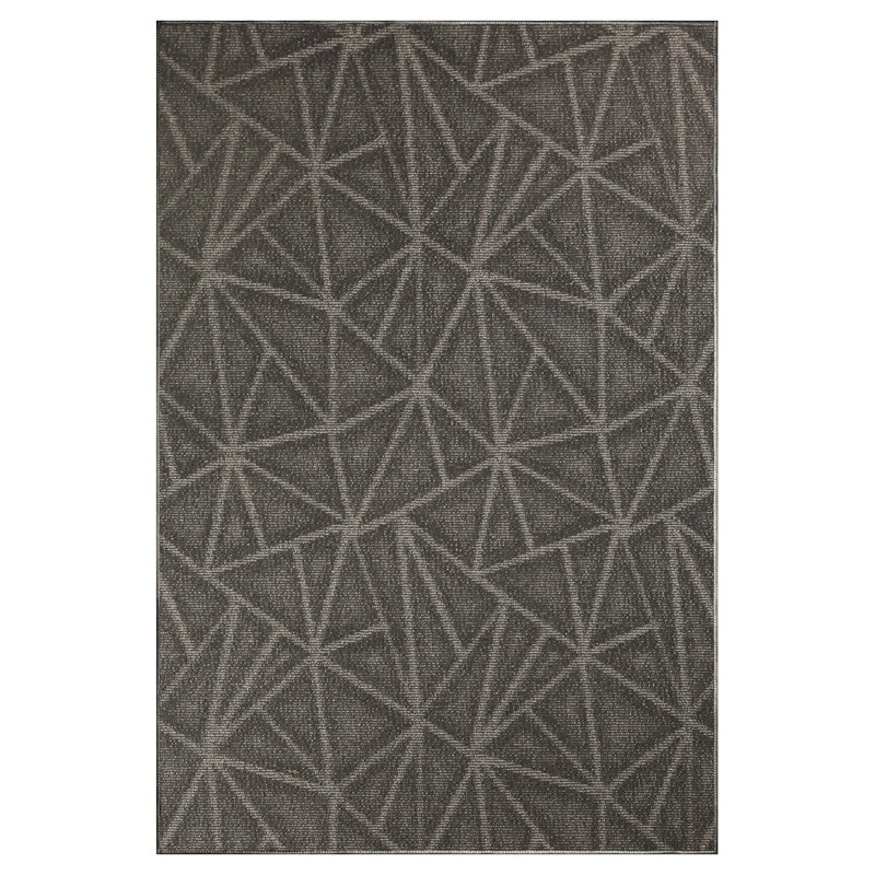 Tapis gris foncé Dibble, Rectangle 3 pi x 5 pi