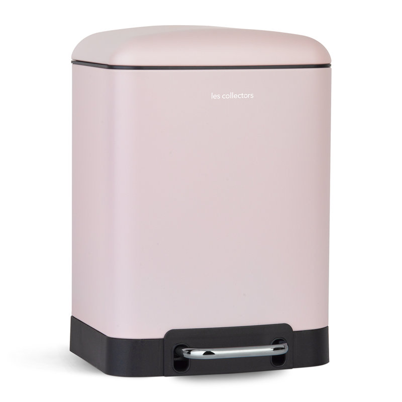 Abfalleimer mit Fußpedal, 6 L, Pink