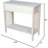 Solid  Server Table With 2 Drawers And Shelf, Unfinished Console Table For Residential Use, Ready To Assemble