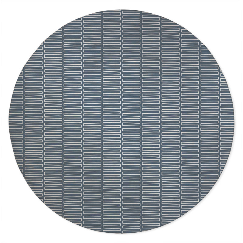 Tapis d'extérieur antidérapant Block Maze, Rond 5 pi