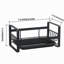 Stainless Steel Sink Organizer - Waterproof, Removable Drip Tray, Anti-Slip Sponge Holder For Kitchen & Bathroom (Black)