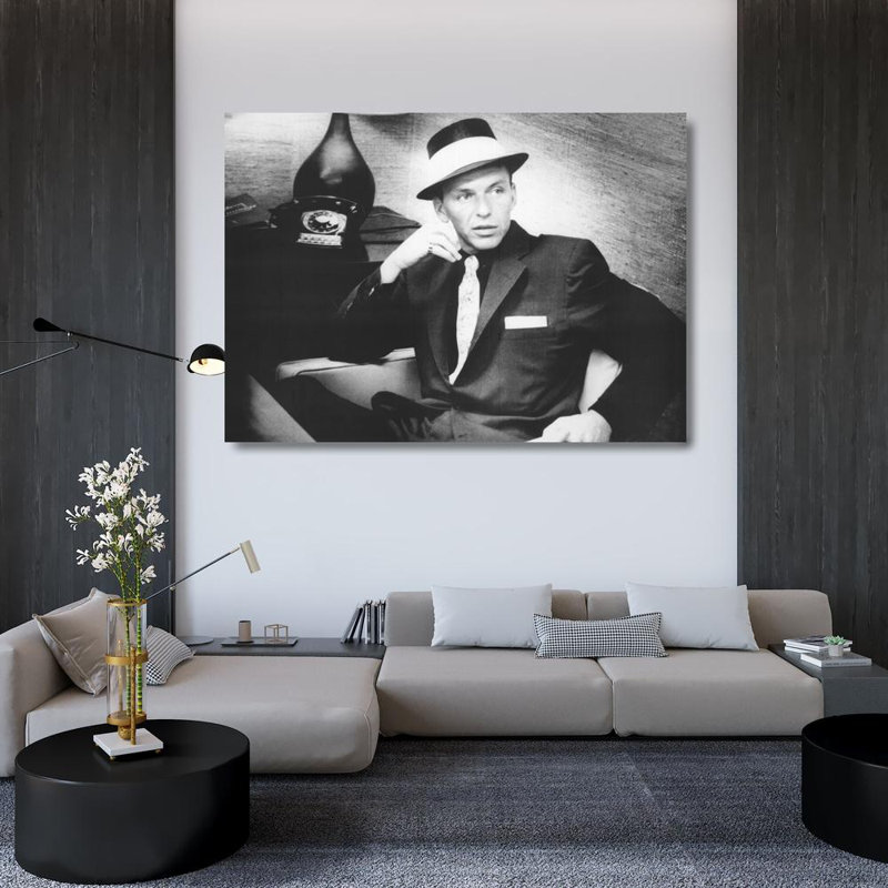 Frank Sinatra, 34" H x 48" W