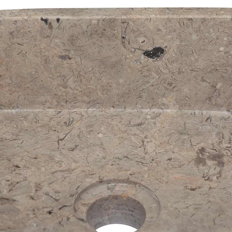 Borough Wharf Traub 300mm L x 300mm W Marble Square Sink, Grey