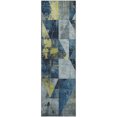 Premium Machine Washable Mayfield AMF1888 Geometric Rug