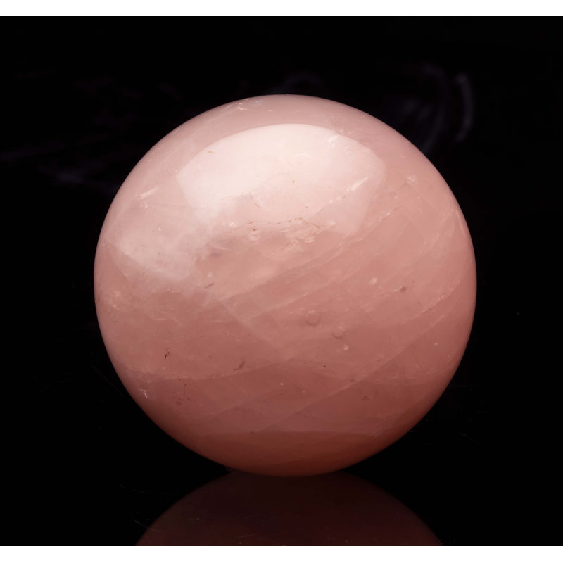 Sculpture sphère de quartz Zanavia Rose