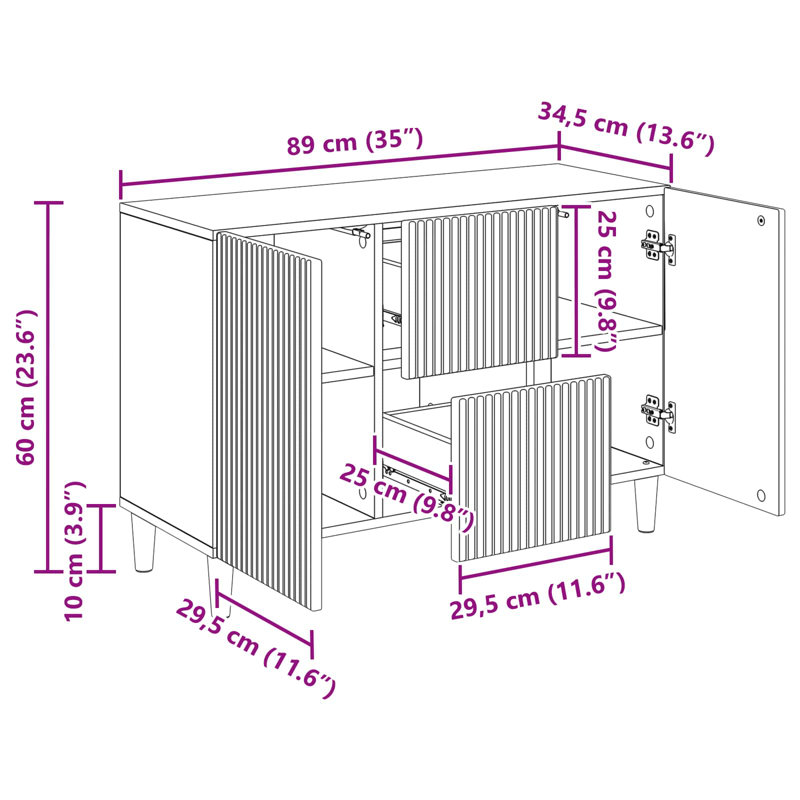89cm Sideboard