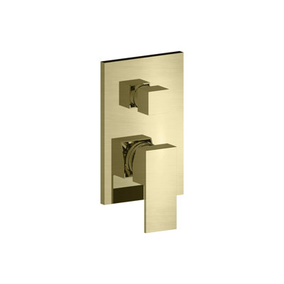 Garniture de douche Vincent-3 carrée 3 fonctions en chrome poli