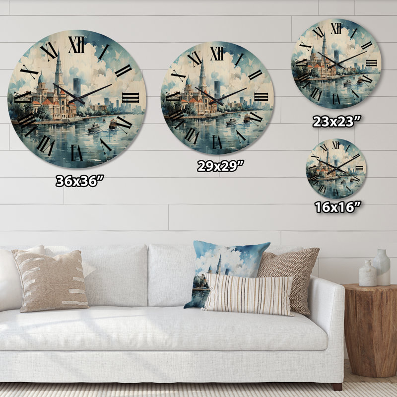 Horloge murale Vietnam Ho Chi Minh City Skyline II - Vietnam, Grand