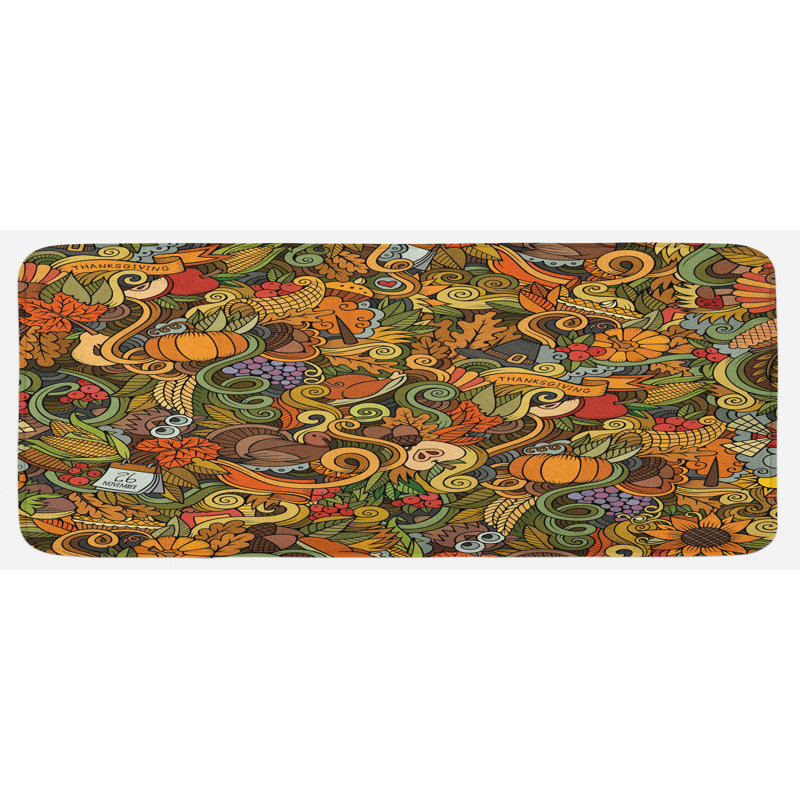 Cottage / Country Synthetic Kitchen Mat