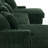 4 - Piece Upholstered Green Faux Rabbit Fur Flannel Modular Sectional Sofa with Armrests & Throw Pillows-771364085