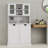 Cabinets with Tilt-Out Laundry Baskets &amp; Adjustable Shelves for Bathroom, Snow White | Minimalist MDF