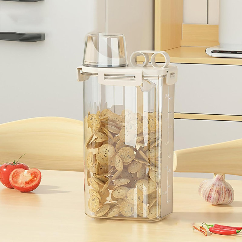 Contenant alimentaire avec bec verseur et couvercle 2,5 L