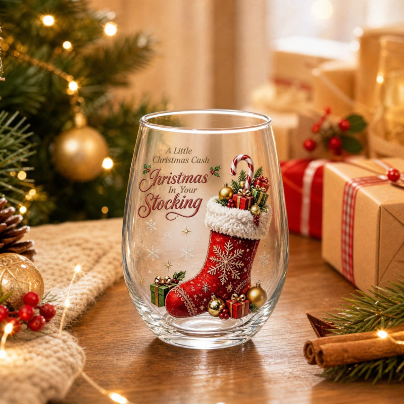 Décoration de Noël - Coquetier classique à motif de Noël, imprimé recto verso, idéal pour la maison, la cuisine, la table, les fêtes, les repas de tous les jours et les cadeaux.