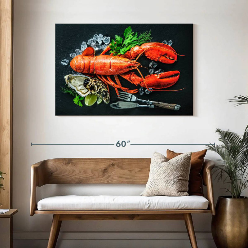 Yarlin Delicious Lobster, 30" H x 45" W